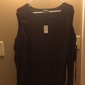 NWT express cold shoulder sweater
